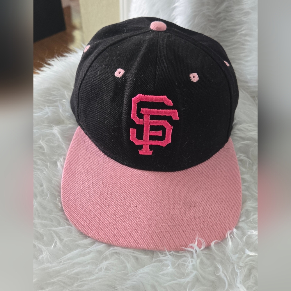 SF Pink and Black Hats with‎ Embroidered Logo
